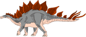 Drawing of Stegosaurus